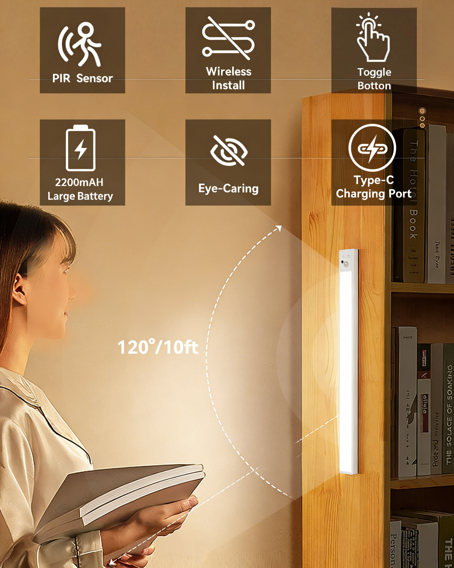 Magnetic Self-Adhesive Smart LED Light