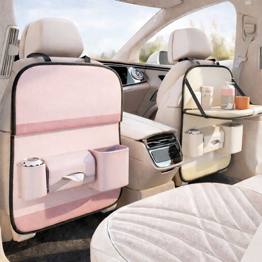 Car Backseat Organizer with Foldable Tray