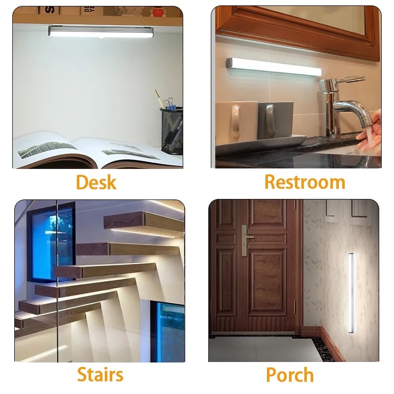 🔥LAST DAY SALE 40% OFF - 💡 Punch-free Smart Sensor Magnetic Rechargeable LED Lights