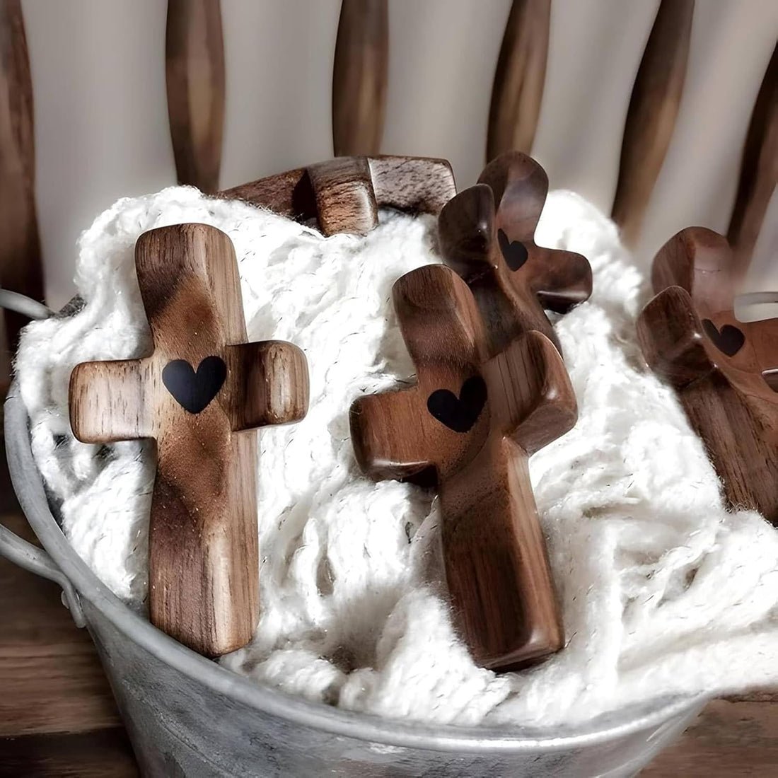 Handcrafted Wooden Cross My Heart